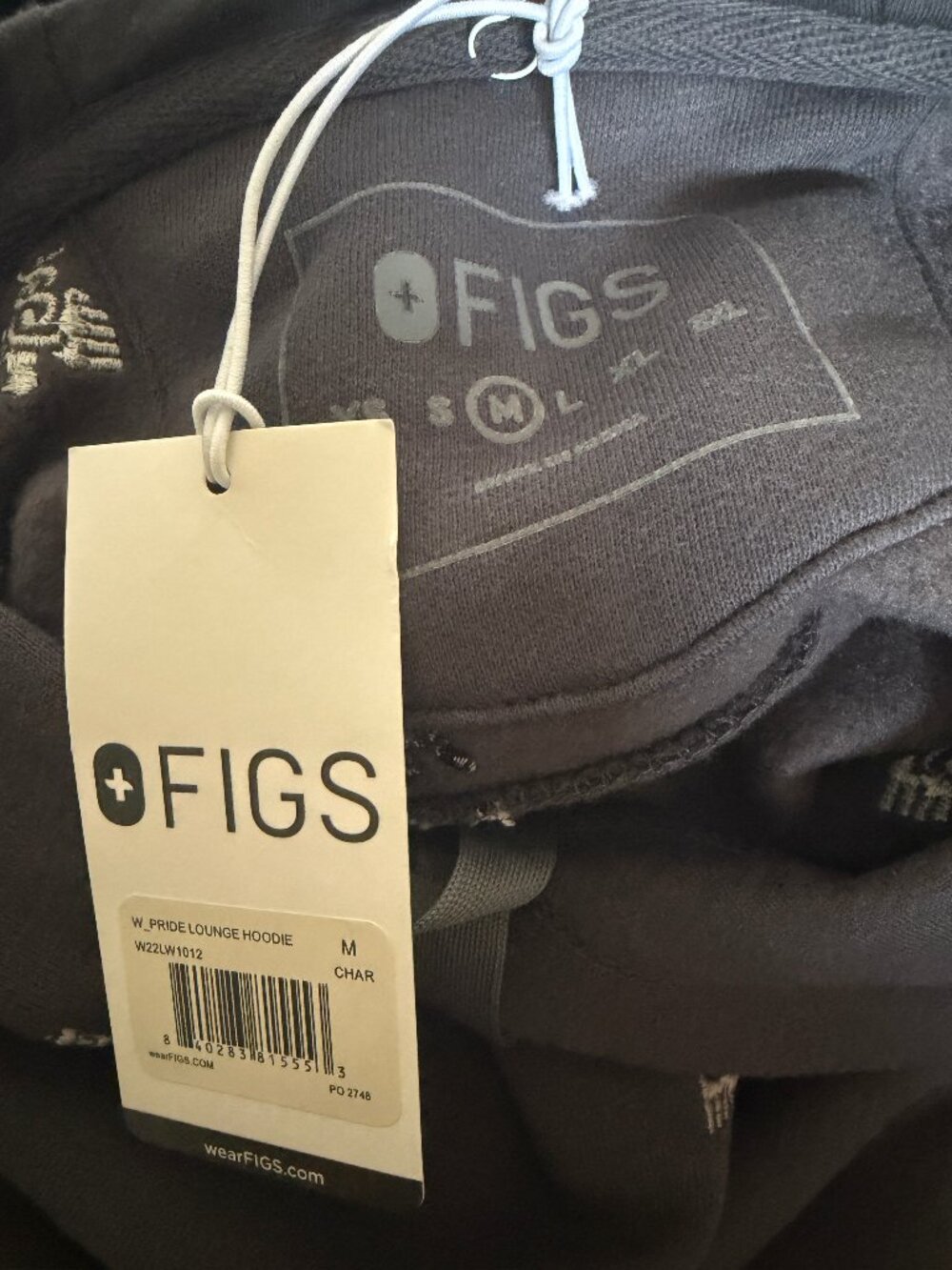 FIGS Pride Lounge Hoodie Sweatshirt NWT M - Picture 7 of 7